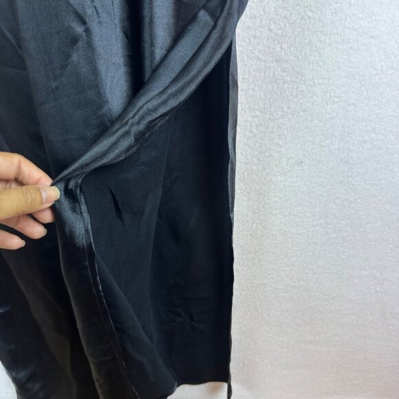 NWT INC International Concepts Black Slip Dress Size M Satin Fairy Whimsigoth - Picture 7 of 10